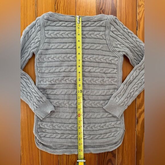 Lauren Ralph Lauren Grey Cable-knit Sweater - Picture 5 of 6